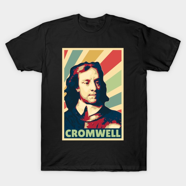 Oliver Cromwell Vintage Colors T-Shirt by Nerd_art